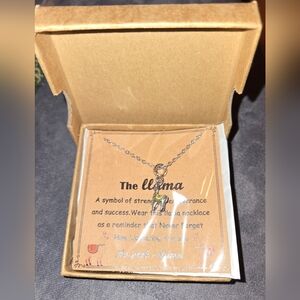 Silver Llama Pendant Necklace